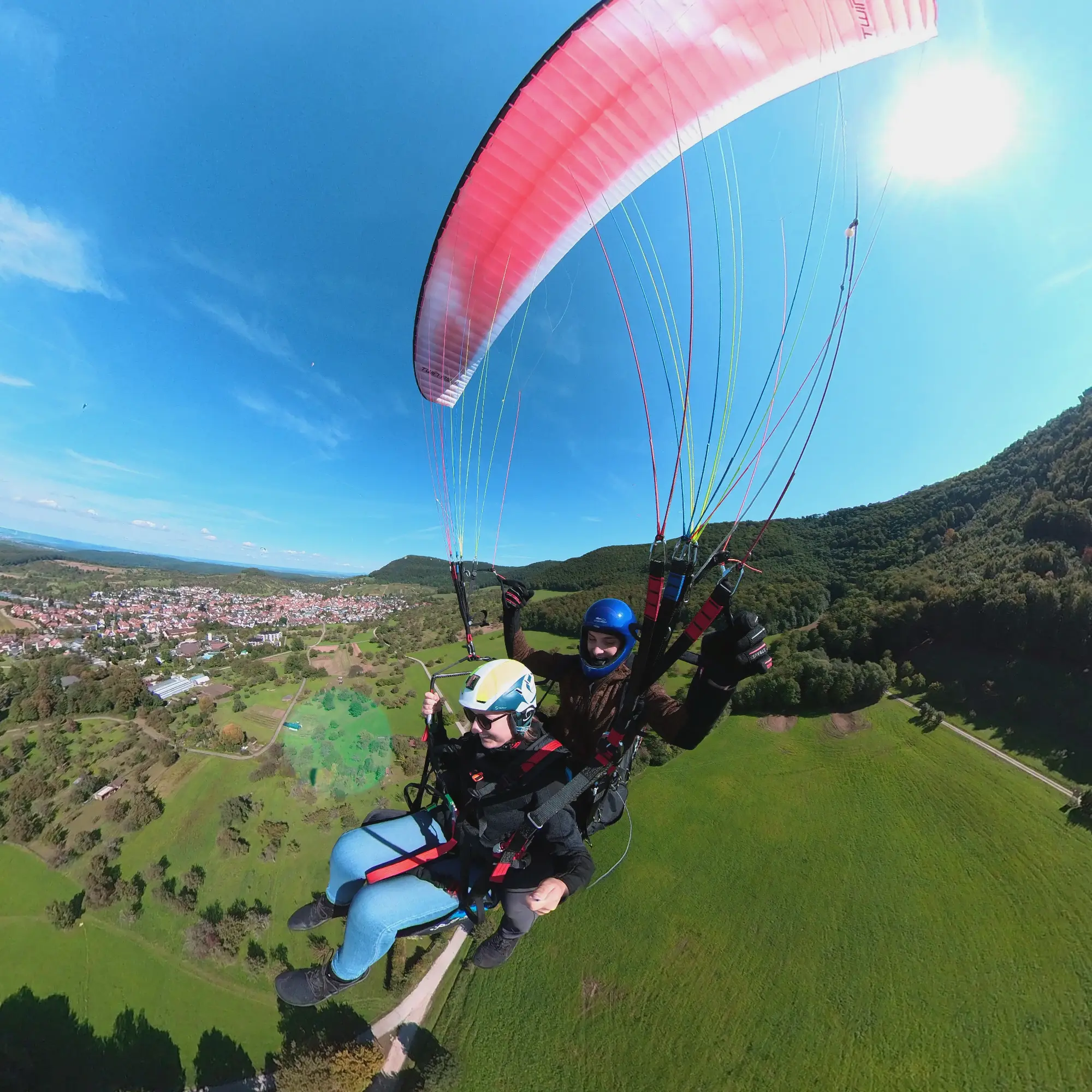 Gleitschirmfliegen in Neuffen