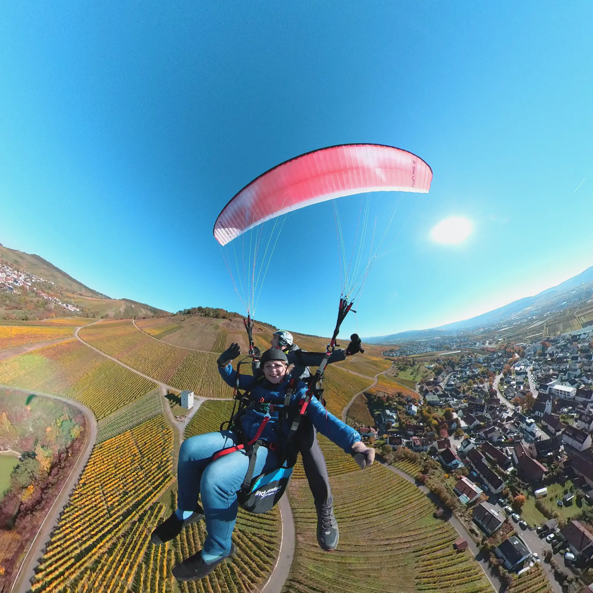 Gleitschirmfliegen am Kleinheppacher Kopf