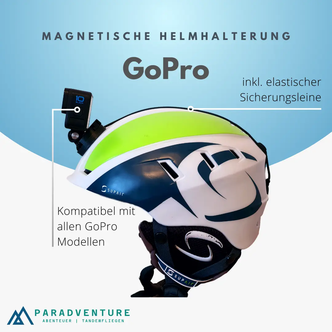 Gleitschirm GoPro Helmhalterung Seite
