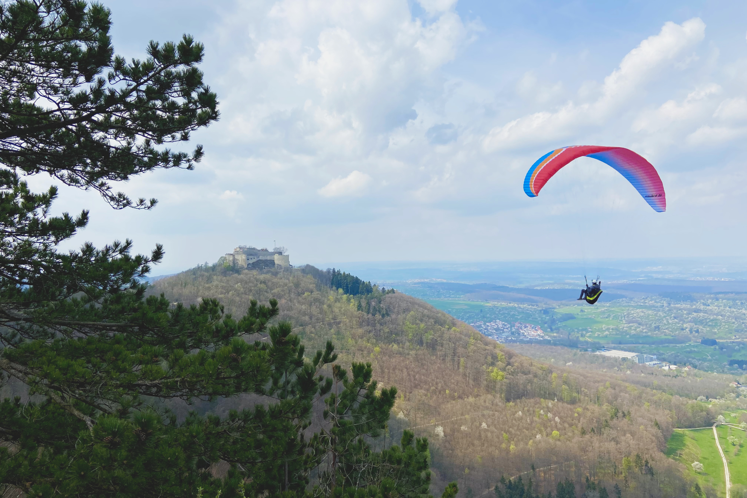 Burg Hohenneuffen Paragliding